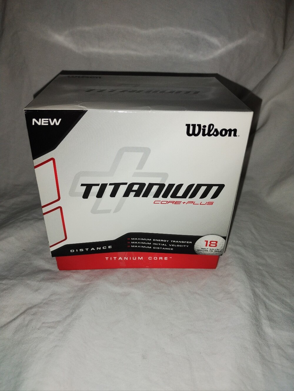 Wilson Titanium Core Plus Golf Balls Set Of 18 New
